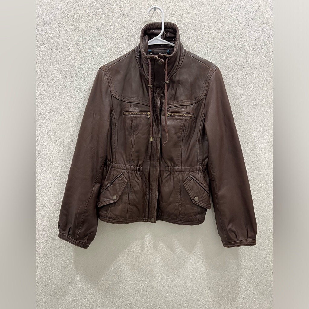 A.N.A Genuine Lambskin Leather Jacket Medium